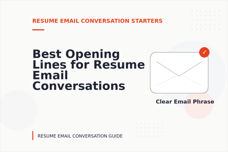 Best Opening Lines for Resume Email Conversations