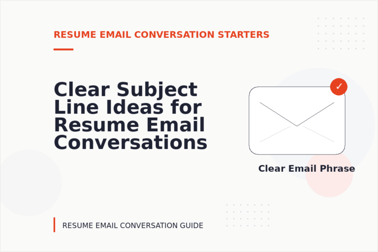 Clear Subject Line Ideas for Resume Email Conversations Clear Subject Line Ideas for Resume Email Conversations