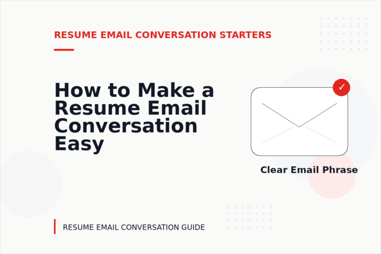 How to Make a Resume Email Conversation Easy to Understand How to Make a Resume Email Conversation Easy to Understand