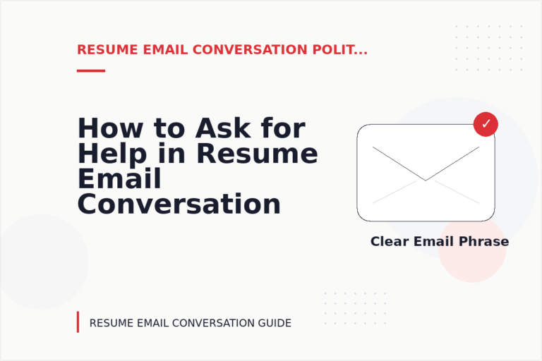 How to Ask for Help in Resume Email Conversation English How to Ask for Help in Resume Email Conversation English