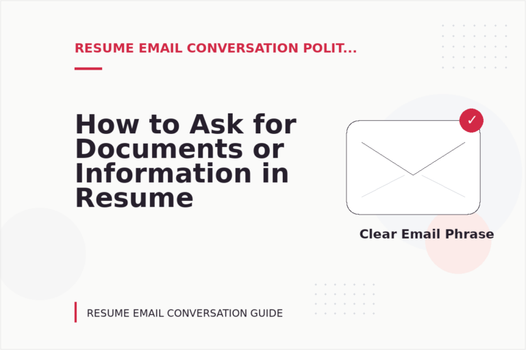 How to Ask for Documents or Information in Resume Email Conversation English How to Ask for Documents or Information in Resume Email Conversation English