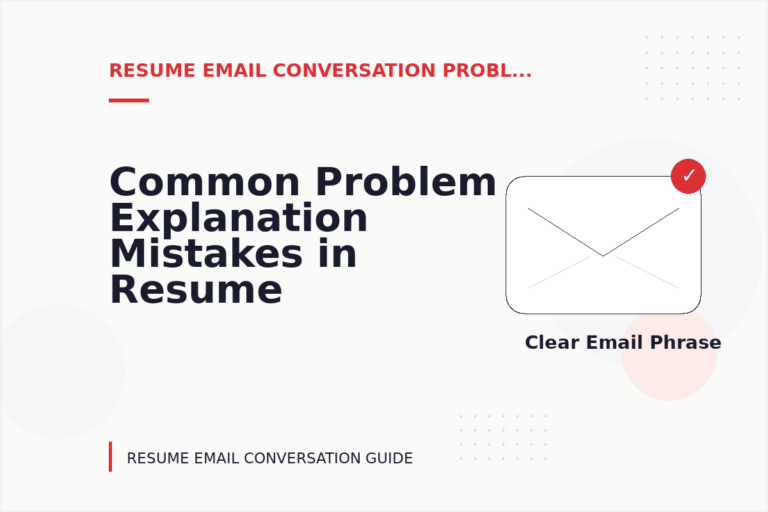 Common Problem Explanation Mistakes in Resume Email Conversation English Common Problem Explanation Mistakes in Resume Email Conversation English