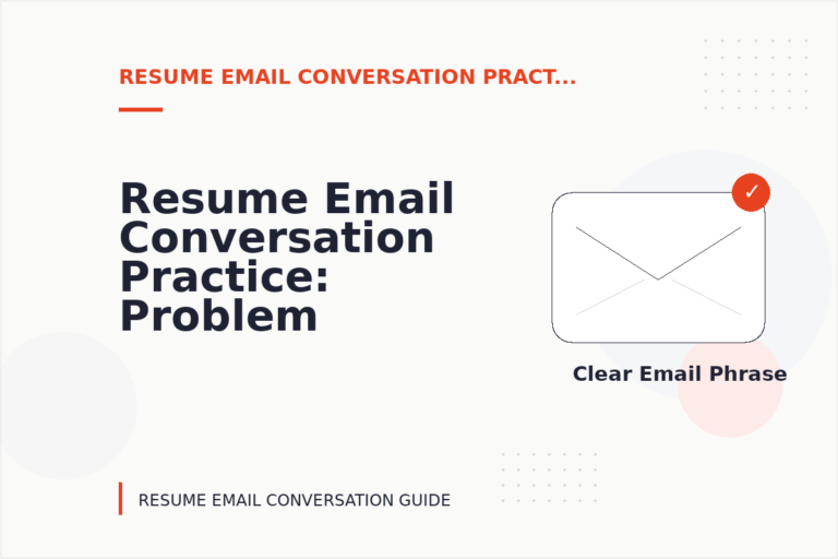 Resume Email Conversation Practice: Problem and Solution Replies Resume Email Conversation Practice: Problem and Solution Replies
