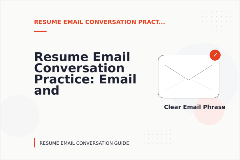 Resume Email Conversation Practice: Email and Message Examples Resume Email Conversation Practice: Email and Message Examples