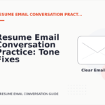 Resume Email Conversation Practice: Tone Fixes for Real Situations
