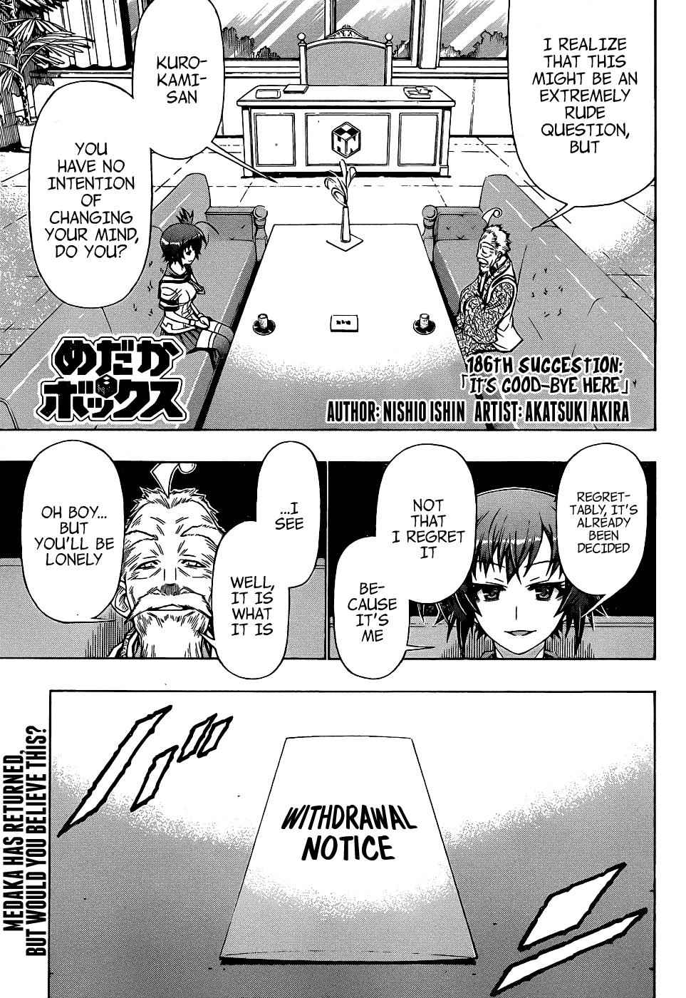 Medaka Box Chapter 186 Page 2