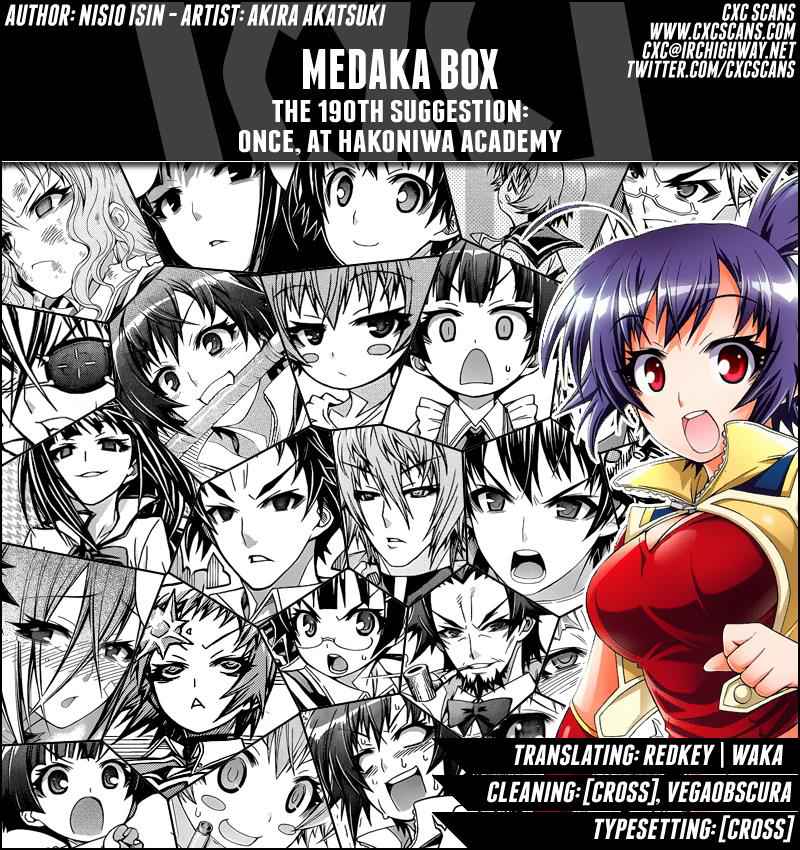 Medaka Box Chapter 190 Page 1
